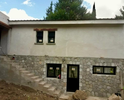 cerramiento aberturas aluminio negro modena vidrio de seguridad quincho